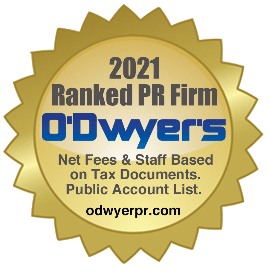 Touchdown ranked a top 20 technology PR agency by O’Dwyer’s