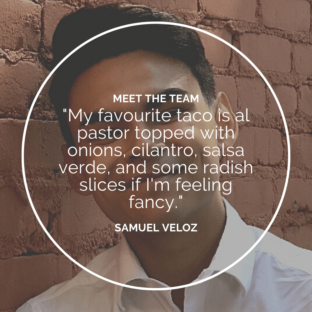 Meet the Team – Samuel Veloz