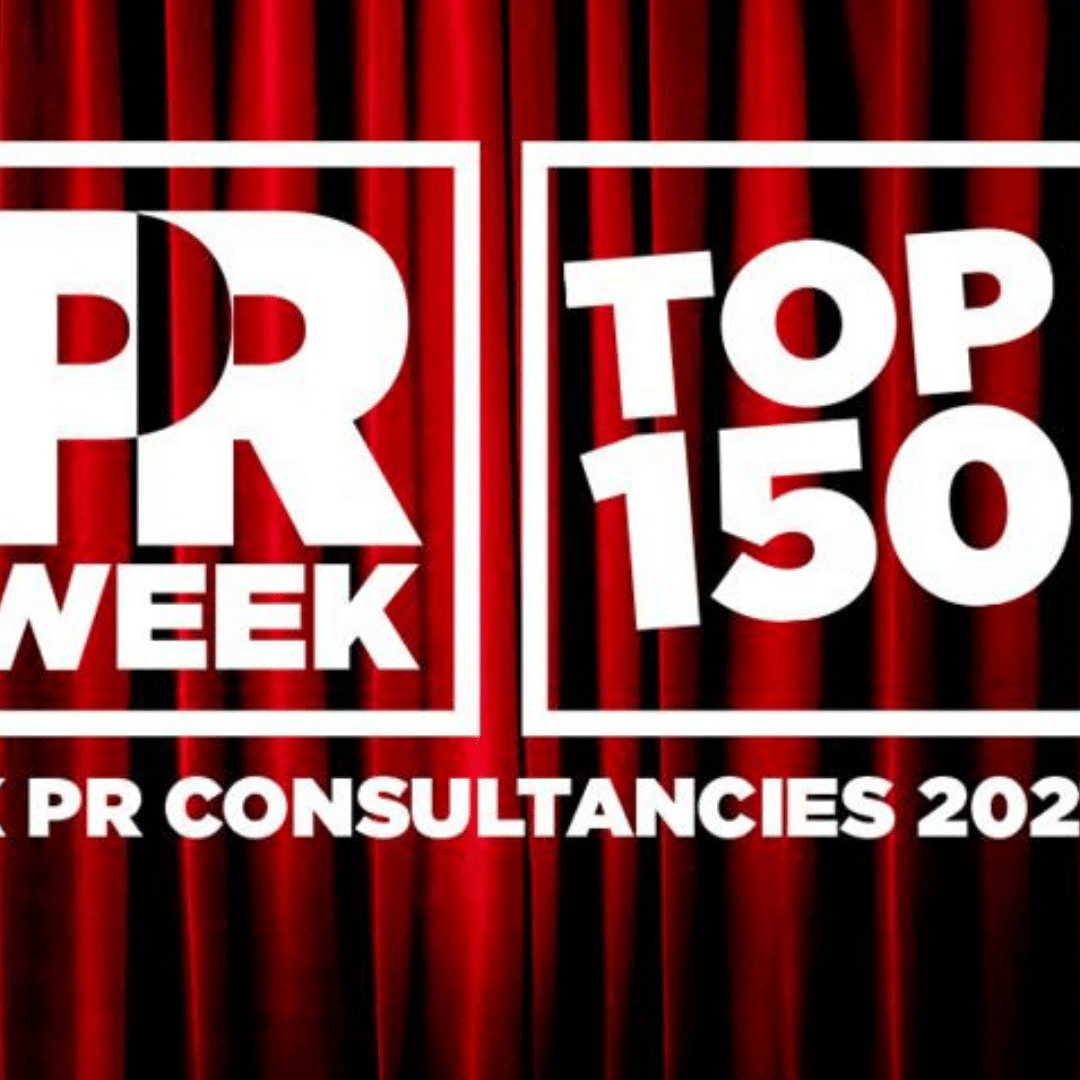 PRWeek Rankings: Touchdown Ranked #7 Tech PR Agency in the UK