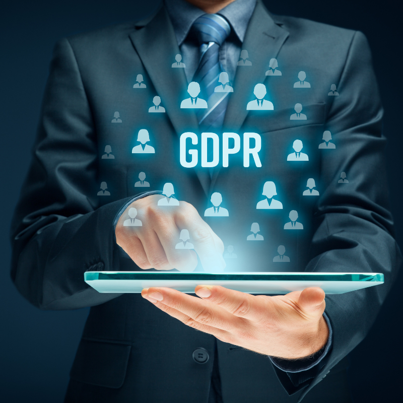 GDPR 5 years hr tech dashboard on laptop