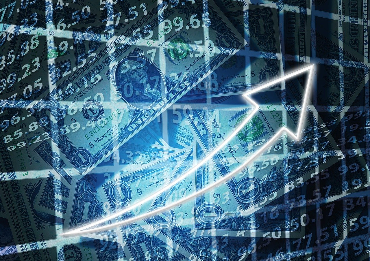 money-graph-background money on graph background